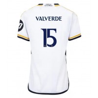 Fotbalové Dres Real Madrid Federico Valverde #15 Dámské Domácí 2023-24 Krátký Rukáv